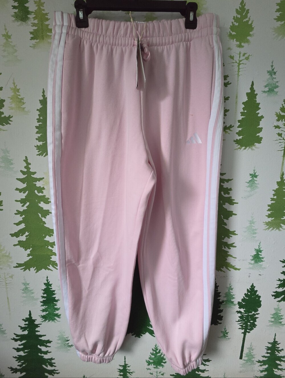 Adidas Light Pink Track Fleece Joggers